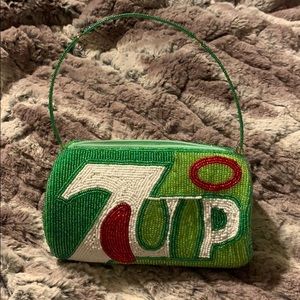 7 UP adorable beaded hand bag.